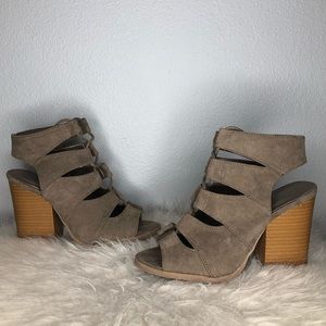 Suede heels